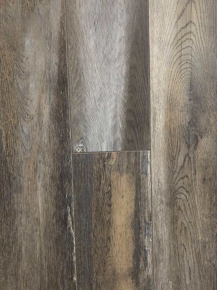 Ultimate Floors Crystal Collection 1215 x 165 x 12.3 mm Laminate Flooring in Grey Beach Color-0