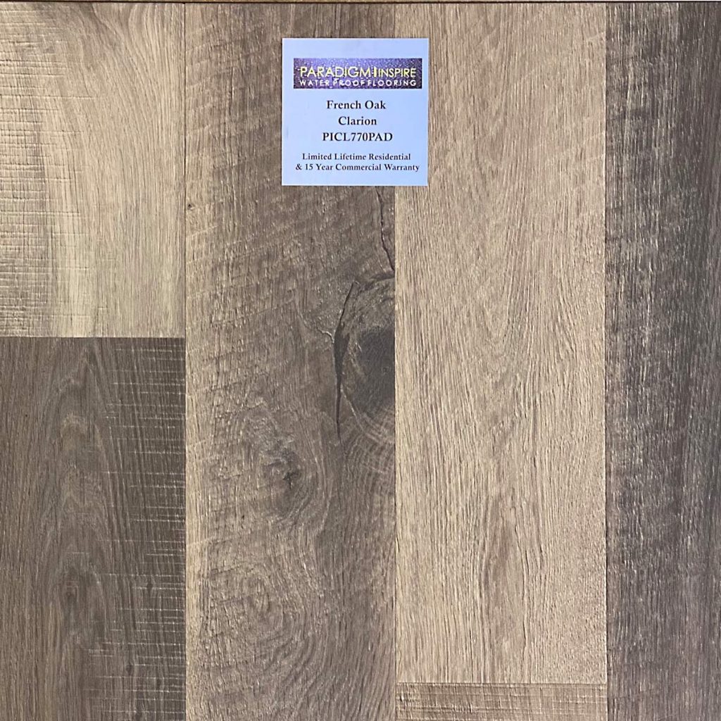 Paradigm, French Oak Collection 0.335” x 6” x 49” WPC Vinyl Flooring French Oak in Clarion Color