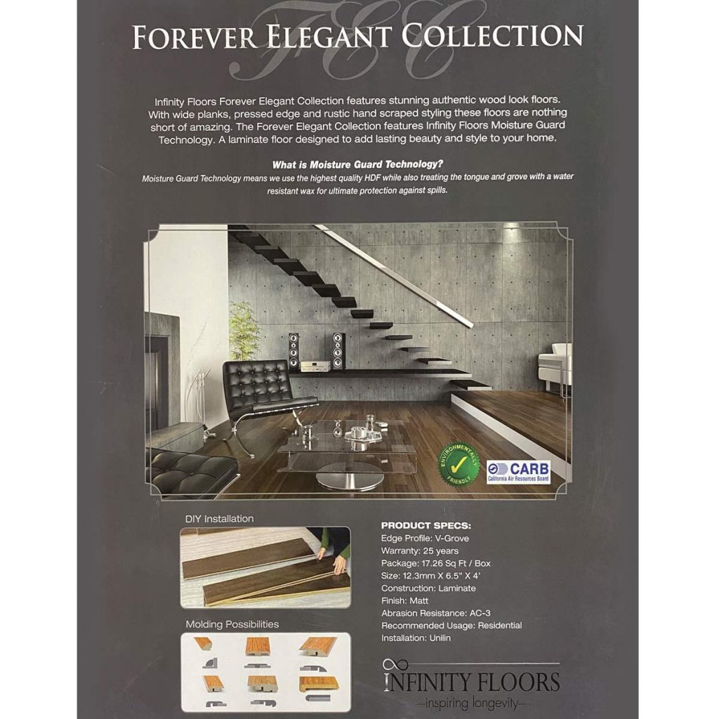 Infinity Floors, Forever Elegant Collection - Laminate Flooring in Kona Maple Color