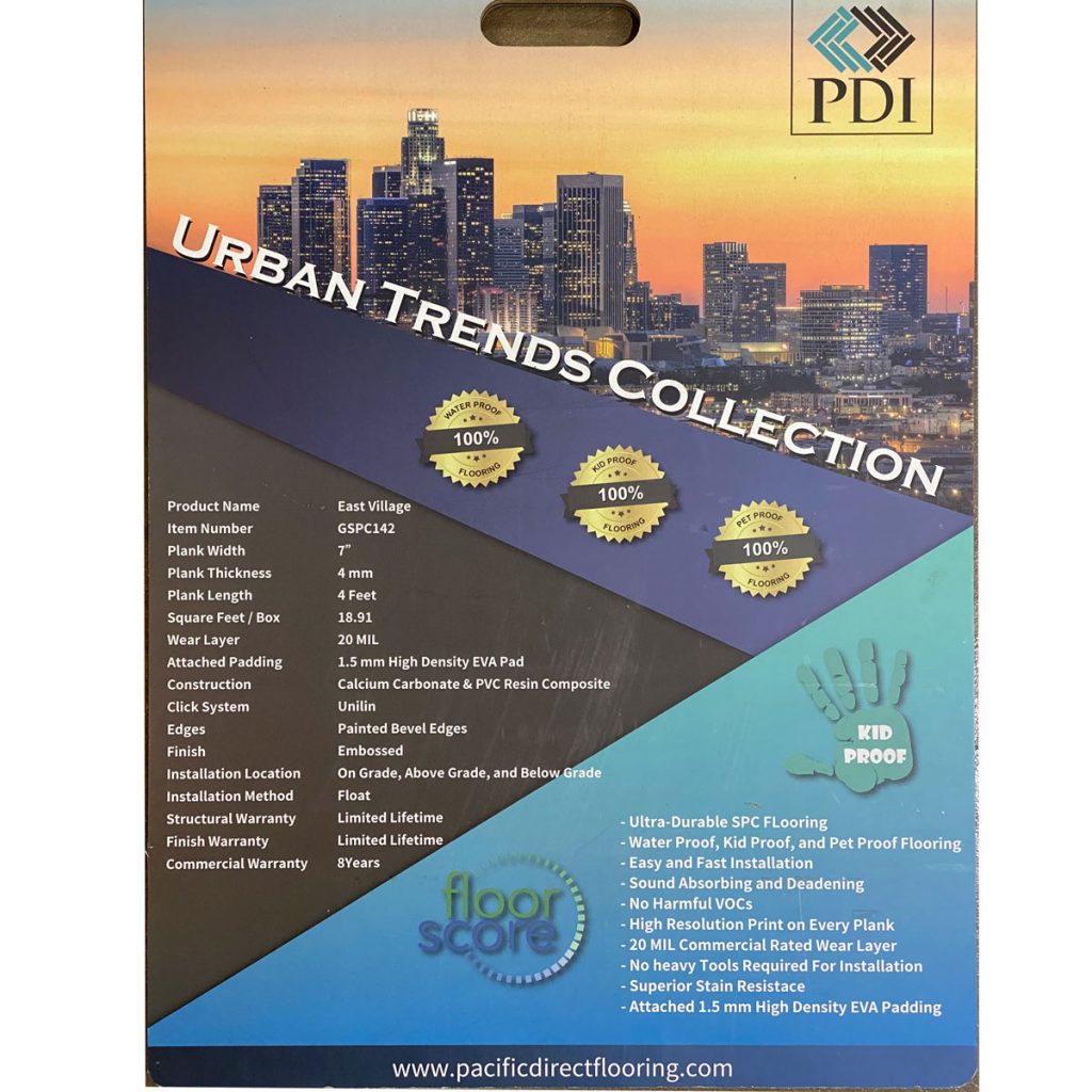 PDI Flooring, Urban Trend Collection, SPC Flooring in East Village | VFO Flooring