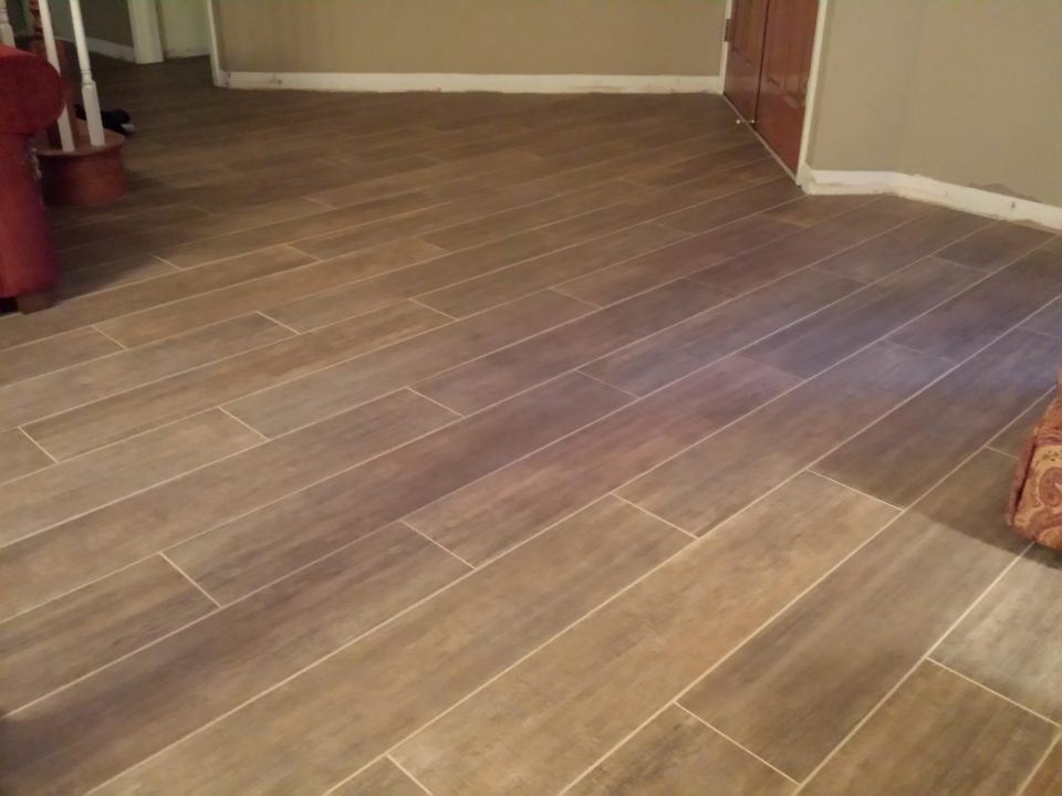 Wood Tile Floor in Porter Ranch